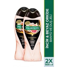 Palmolive Luminious Oils 500 ml Duş Jeli İncir & Beyaz Orkide Aromalı Lüks Bakım 2'li Set