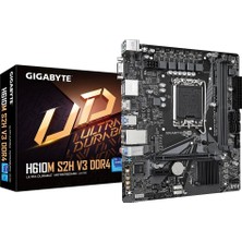 Gigabyte Gıgabyte H610M S2H V3, Ddr4, Rev1.0, 2xddr4, M.2, D-Sub, Hdmı, Dp, 12-13.14.nesil, LGA1700 Soket, Anakart