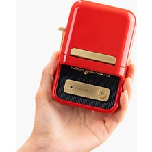 Niimbot Nıımbot B21S, Taşınabilir, Mürekkepsiz, Termal Etiket Yazıcı (Bluetooth, Type-C) Kırmızı