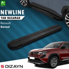 Drs Tuning S-Dizayn Renault Boreal Newline Siyah Yan Basamak 183 cm 2025 Üzeri A+ Kalite
