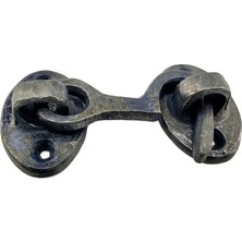 Pileli Store Antika Tarz Dekoratif Pirinç Maymuncuk Çengeli - 5cm, Oksit