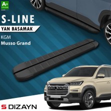 Drs Tuning S-Dizayn Kgm Musso Grand S-Line Siyah Yan Basamak 213 cm 2026 Üzeri A+ Kalite