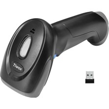 Tiwox VSK-227, El Tipi, Laser, 1d Kablosuz, Barkod Okuyucu (Mini USB Dongle ile Birlikte)
