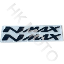 Yamaha Nmax Kabartmalı Logo Sticker (Siyah)