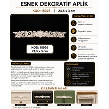 Eymen Hobi Tasarım Eymen Hobi Esnek Dekoratif Aplik 24,5 x 3 cm – Kod 18926