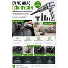 Sepetopia Araç Ev Ofis Uyumlu El Tipi Şarjlı Süpürge ve Basınçlı Hava Üfleme Cihazı