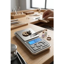 Sepetopia 500 gr 0.01 gr Hassas Kuyumcu Terazisi Dijital Eczane Tartısı LCD Ölçüm Cihazı Cep Tipi
