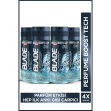 Blade Mountain Fresh Erkek Alüminyumsuz Deodorant 4X150 ml Hızlı Kurur, Leke Bırakmaz