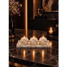 Betonmall Dekoratif Beton Salon Aksesuar Seti Konsol Tv Ünitesi Süsü Masaüstü Objesi