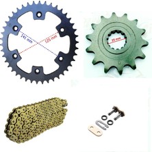 Zincir Dişli Seti Cf Moto 450 Sr Oringli Gold Sarı Moto Eay