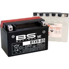 Akü Btx9-Bs YTX9L-BS 12 V 8.4 Amper 12/9 Yatık Dominar-Pulsar Akü Bs Moto Eay