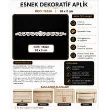 Eymen Hobi Tasarım Eymen Hobi Esnek Dekoratif Aplik Bordür 26 x 2 cm – Kod 19324