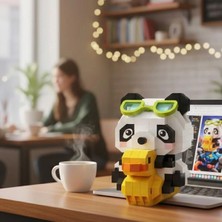 Sepetopia LZ-8634 Loz Ördekli Panda 190 Parça Block Oyuncak-Mini Poşet