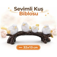 Eymen Hobi Tasarım Eymen Hobi Polyester Dalda Kuş Dekoratif Hediyelik Ev Ofis Hadiyelik