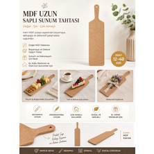 Eymen Hobi Tasarım Eymen Hobi Mdf Uzun Saplı Supla ve Sunum Tahtası 12X40 cm