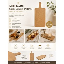 Eymen Hobi Tasarım Eymen Hobi Mdf Dikdörtgen Saplı Supla ve Sunum Tahtası 21X40 cm
