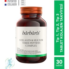 Barbaris Collagen & Silicium Tree Peptides Complex 60 Tablet 3 Paket 11 Yaş Üzeri Kullanım