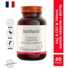 Barbaris Keratin Biotin Complex 60 Kapsül İçerik Bilgisi ile Saç, Cilt ve Tırnaklar İçin Destekleyici