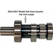 Pulsar Ns 200 ,rs 200 Uyumlu Eksantrik Mili Tek Yivli Kam Euro3 Yan Sanayi 2014-2017 Bajaj