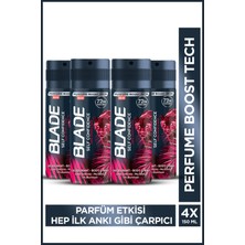 Blade Self Confidence Erkek Alüminyumsuz Deodorant Body Spray 4X150 ml Leke Bırakmaz