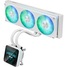 Asus Prıme Slc Iı Sıvı Cpu Soğutucu, 360 mm Aıo, Asus Infohub Ile 3,95” IPS Ekran Intel Lga 1700/1851 ve Amd Am4/am5 Beyaz.