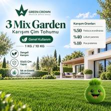 Çimag 3 Mix Garden Karışım Çim Tohumu - 10 Kilo