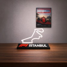 Magicland Istanbul Park Pist Haritalı Dekoratif Stant - Yarış Temalı Masaüstü Dekor