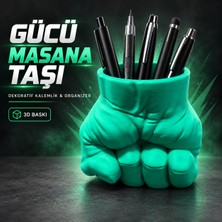 Saf Hobi Kaslı Figür Tasarımlı 3D Baskı Dekoratif Kalemlik ve Masaüstü Organizer