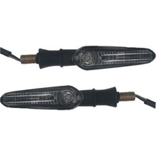 Sinyal Takım Yanıp Söner (Kaymaz) LED Sarı Işık MT25-R25 Model (Sağ+Sol 2 Adet) Motosiklet