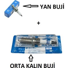 Buji Seti Orta Kalın ve Yan Buji Orjinal Set 2 Adet Bajaj Dominar 250 -D250 Moto Eay