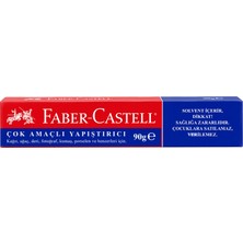 Faber-Castell Çok Amaçlı Yapıştırıcı 90 gr Güçlü Yapışma Ahşap Deri Kumaş Kağıt Porselen
