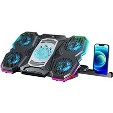 Blueforce Icecore Siyah 5 Fanlı Alüminyum 9-17 Inç Rgb Notebook Soğutucu Stand SX-25RGB