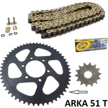 Zincir Dişli Seti Performans Arka Dişli 51 T Sfr Gold Zincir Cf Moto Nk 400 Oringli Moto Eay