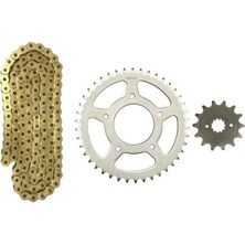 Zincir Dişli Takım 520 Oringli Sarı Zincir A Kalite Cf Moto Nk 250-250 Sr Moto Eay