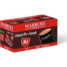 Mahbuba 3ü1 Arada 72x9gr Mini Küçük Boy İkramlık Otobüs Hazır Kahve Kutu