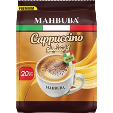 Mahbuba Çikolata Soslu Bol Köpüklü Granule Cappuccino Hazır Kahve 20x25gr