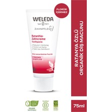 Weleda Ratanhia Özlü 75 ml Doğal Diş Macunu Nane Aromasıyla Vegan Çocuklar İçin Sağlıklı Seçim