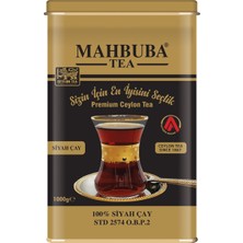 Mahbuba STD 2574 Premium İthal Seylan Sri Lanka Ceylon Kaçak Siyah Yaprak Çayı 1kg Teneke