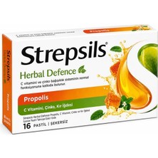 Strepsils Herbal Propolisli 16 Adet Pastil