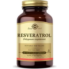 Solgar Resveratrol 60 Kapsül Vitamin ve Mineral İçeriği ile Besin Takviyesi