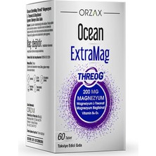 Orzax Ocean Extramag Threog 60 Tablet Türkiye Menşeli Magnezyum ve Vitamin Takviyesi