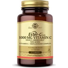 Solgar Ester-C Plus 1000 Mg 30 Tablet Yüksek Emilim Vitamin C İçerir
