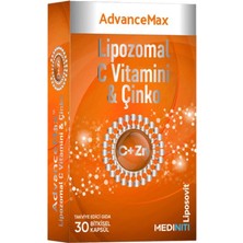 AdvanceMax Lipozomal C Vitamini & Çinko 30 Kapsül Yüksek Biyoyararlanımla Hücre Sağlığı Desteği