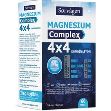Sorvagen 4x4 Magnezyum Complex 60 Tablet Türkiye Menşeli Aromasız İçerik ile Enerji Desteği