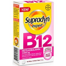 Supradyn Expert Dilaltı Tablet B12 Vitamini Içeren Takviye Edici Gıda