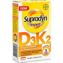 Belirtilmemiş Supradyn Expert D3K2 30 Tablet