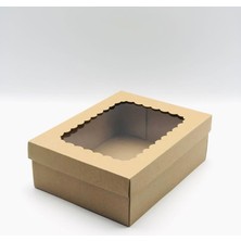 Feza Kutu 22X30X10 Kraft Pencereli Karton 10 Adet Çok Amaçlı Kullanım İçin Pratik Çözüm