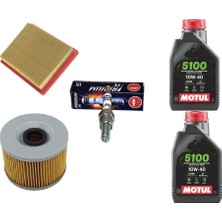 Moto 250 Sr ,nk 250 ,clx 250 Bakım Seti Motul 5100 Yağ ,iridyum Bujili Cf Moto Eay