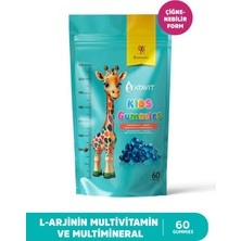 Atavit L-Arjinin Multivitamin ve Multiminaral Gummies Kids 60 Adet