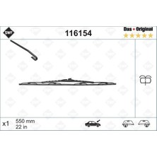 Valeo Edntrend Silecek Supurgesi On Sag 550MM Mercedes Vito W638 97 03 Swf